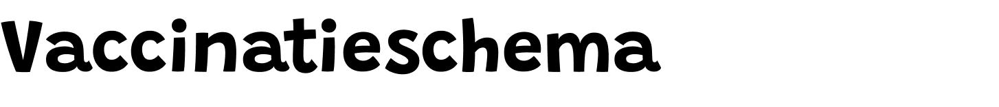 Vaccinatieschema