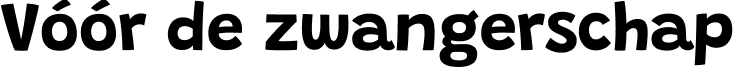 Vóór de zwangerschap