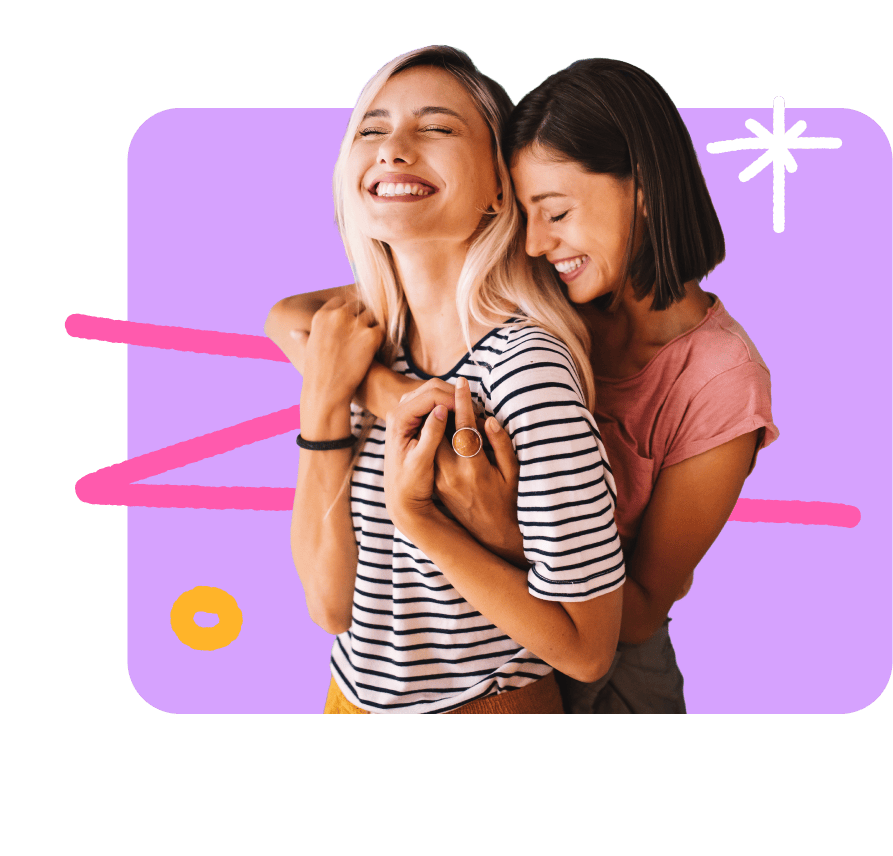Deux jeunes femmes avant la grossesse